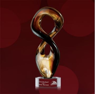 Image de Trophée - Verre Soufflé - Vallejo Award - Twisté