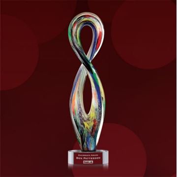 Image de Trophée - Verre Soufflé - Duarte Award - Twisté