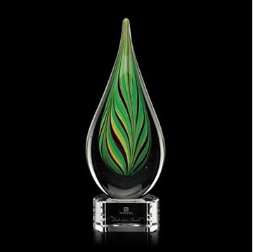 Image de Trophée - Verre soufflé - Aquilon Award - goutte d'eau