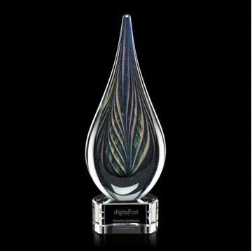 Image de Trophée - Verre soufflé - Cobourg Award  - goutte d'eau