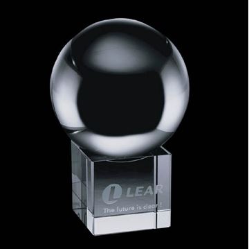 Trophée - Crystal - Crystal Ball on Cube