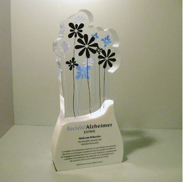 Image de Sur mesure - Trophée Acrylique - Société Alzheimer