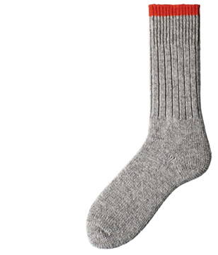 Image de bas de laine pied double Duray ligne rouge