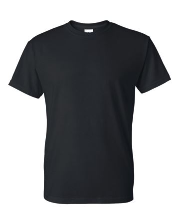 Image de t-shirt Gildan 8000 adulte noir