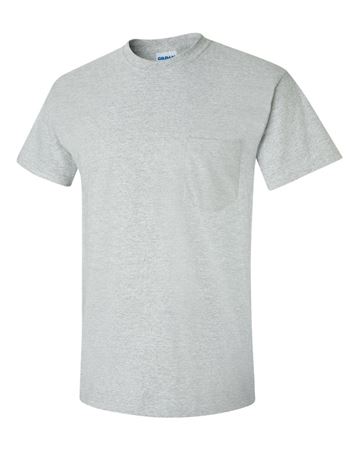 Image de t-shirt 2300 Gildan avec poche gris