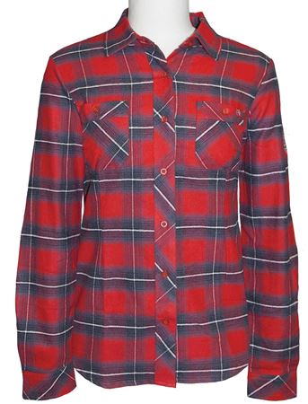 Image de chemise en flanelle à carreaux PF470 rouge
