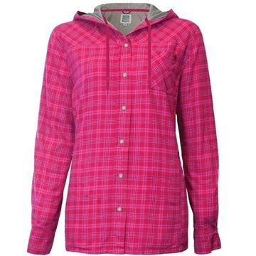 Image de chemise en flanelle doublée à capuchon PF460 rose
