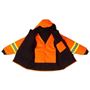 Image de manteau hiver doublé orange avec bandes réfléchissantes 10/4 JOB