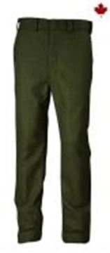 Image de pantalon de laine mérinos régulier vert Big BIll  214MER