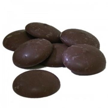 Image de Pastilles de chocolat au Noir de marque Mercken 1lbs