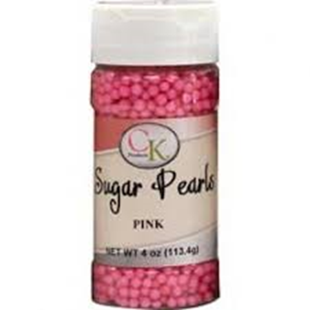 Image de Sugar Pearls Pink 4 oz de CK Products | 78-5222P