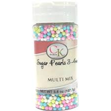Sugar Pearls 3-4mm Multi Mix 3.8 oz de CK Products | 78-522M