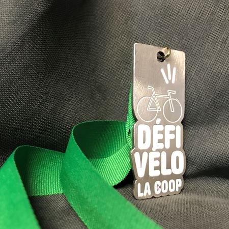 Image de Médaille - Métal sur Mesure - Défi Vélo La Coop