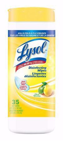 Image de Lysol lingettes désinfectantes citron 35/ pot
