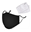 Image de Masque noir en  tissus lavable  vient avec 2 filtres au charbon