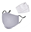 Image de Masque gris  en tissus lavable vient avec 2 filtre au charbon