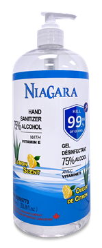Image de Niagara gel pour les mains antibactérien, odeur de CITRON 1 litre