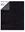 Image de Jeté noire en fausse fourrure endos en sherpa 48 x 60