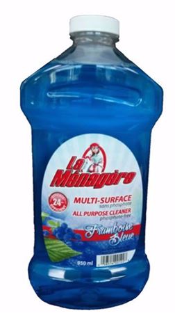 Image de La Ménagère nettoyant tout usage framboise bleu 950 ml sans phosphate
