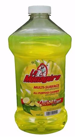 Image de La Ménagère nettoyant tout usage  lime jaune  950 ml sans phosphate